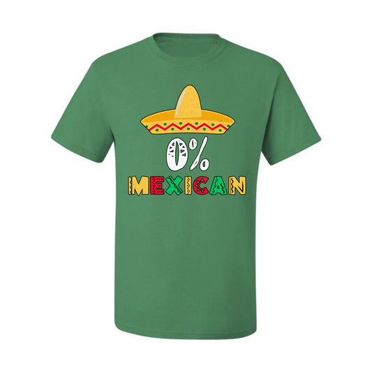 0% Mexican Sombrero Cinco De Mayo, Mexican Culture, Mexican Heritage, Drinking Men's T-Shirt