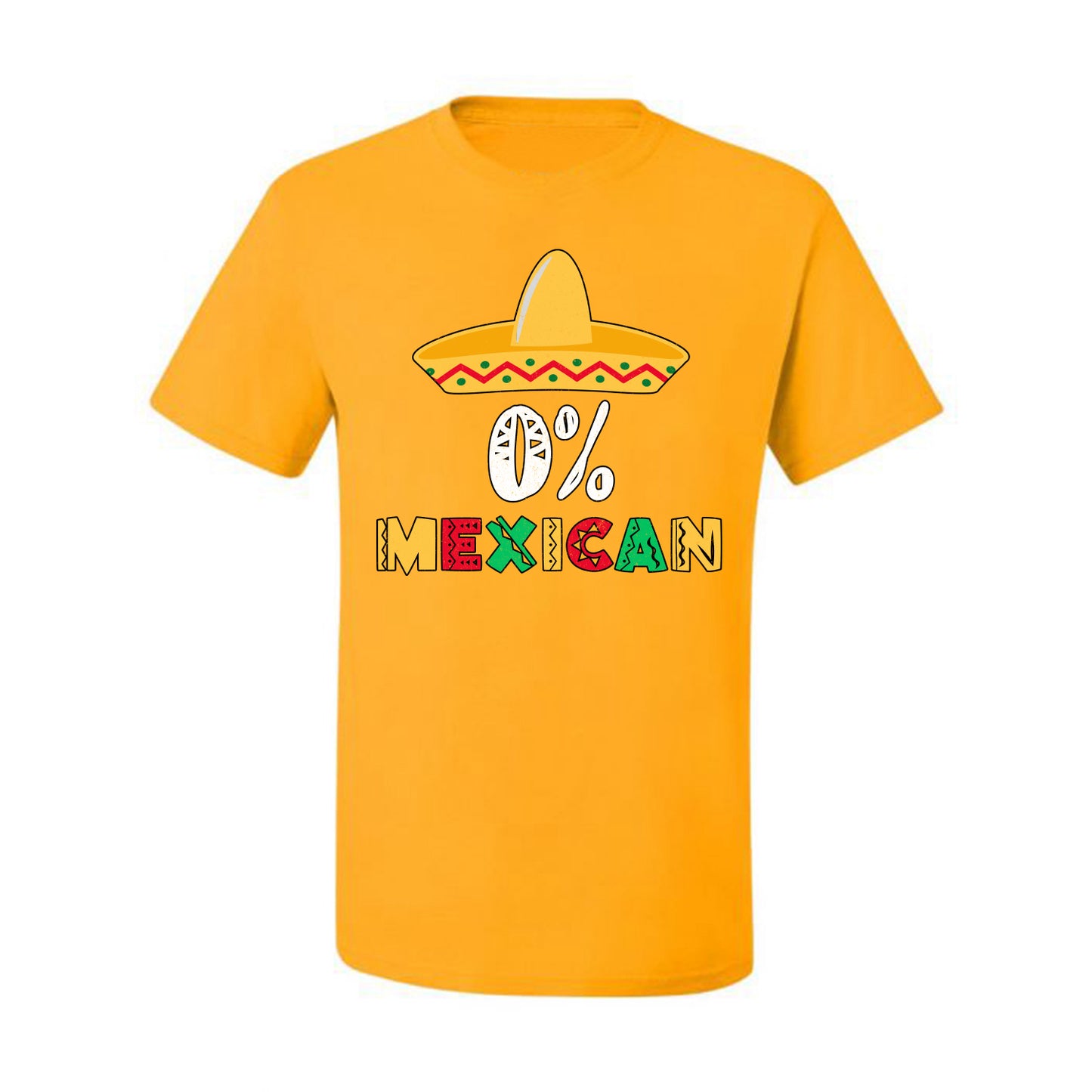 0% Mexican Sombrero Cinco De Mayo, Mexican Culture, Mexican Heritage, Drinking Men's T-Shirt