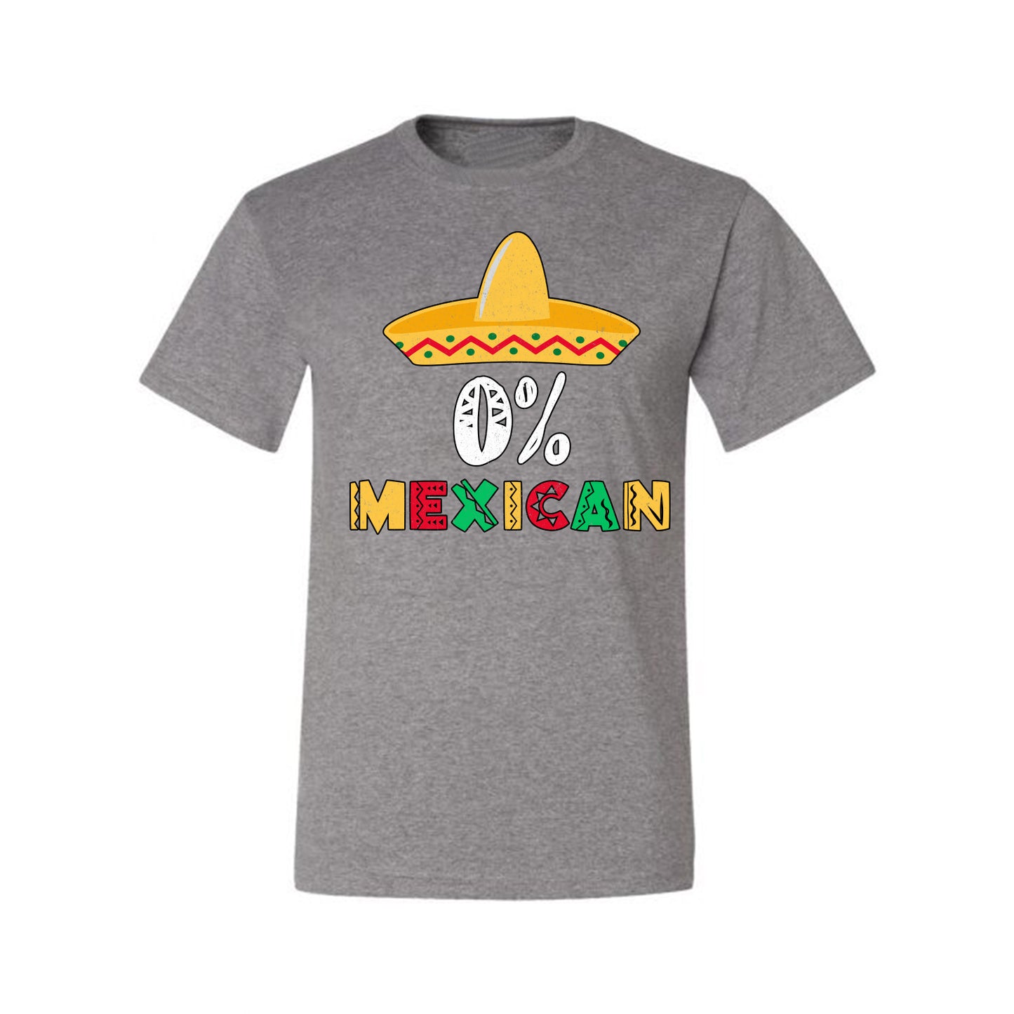 0% Mexican Sombrero Cinco De Mayo, Mexican Culture, Mexican Heritage, Drinking Men's T-Shirt