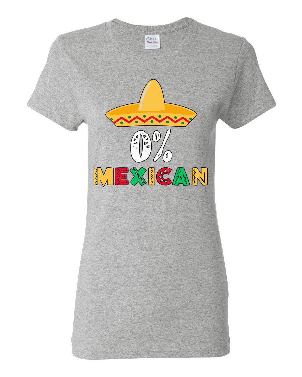 0% Mexican Sombrero Cinco De Mayo, Mexican Culture, Mexican Heritage, Drinking Womens Graphic T-Shirt