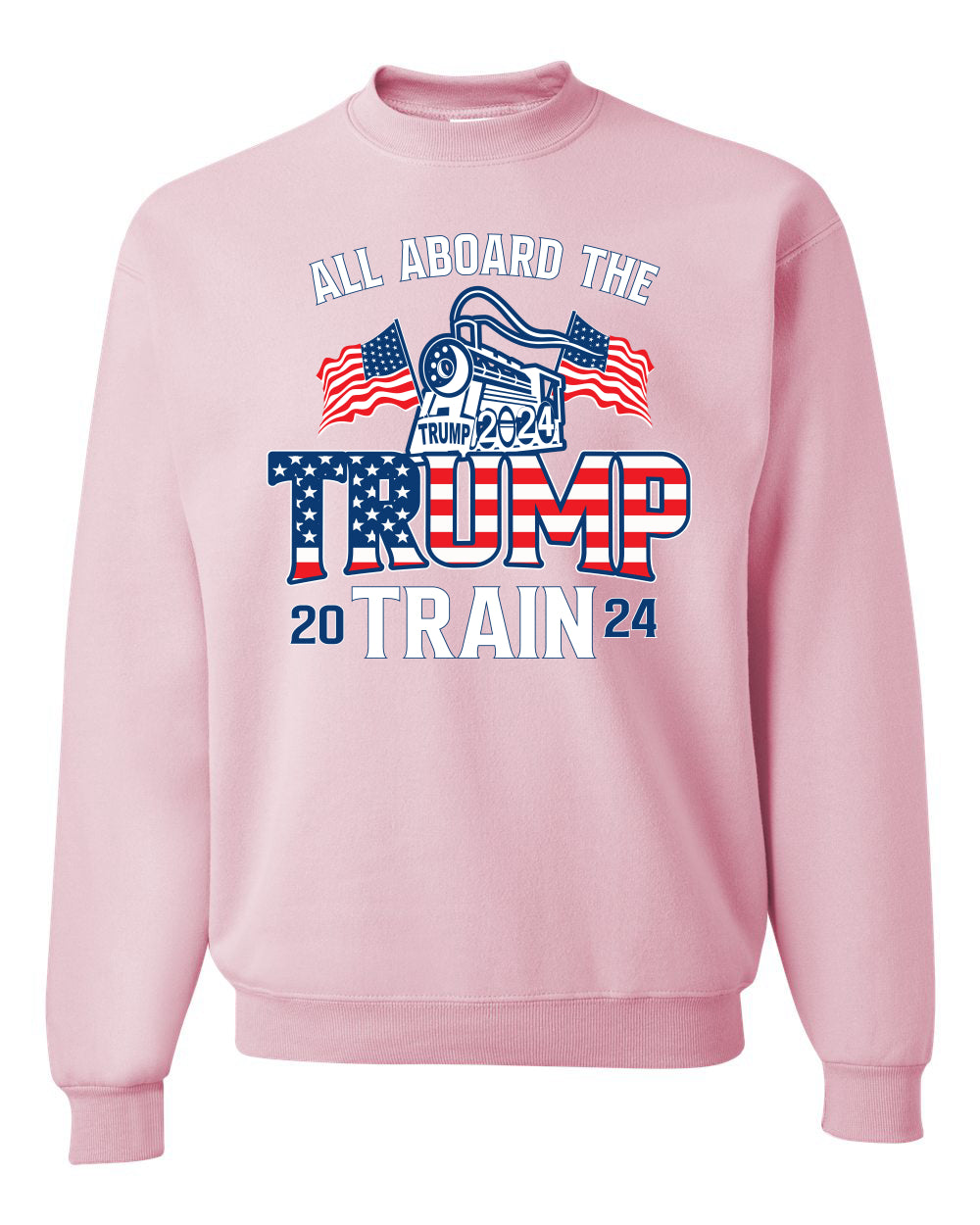 All Aboard The Trump 2024 Train, 2024 election, Conservative shirt, Republican gifts, Political Unisex Crewneck Sweatshirt