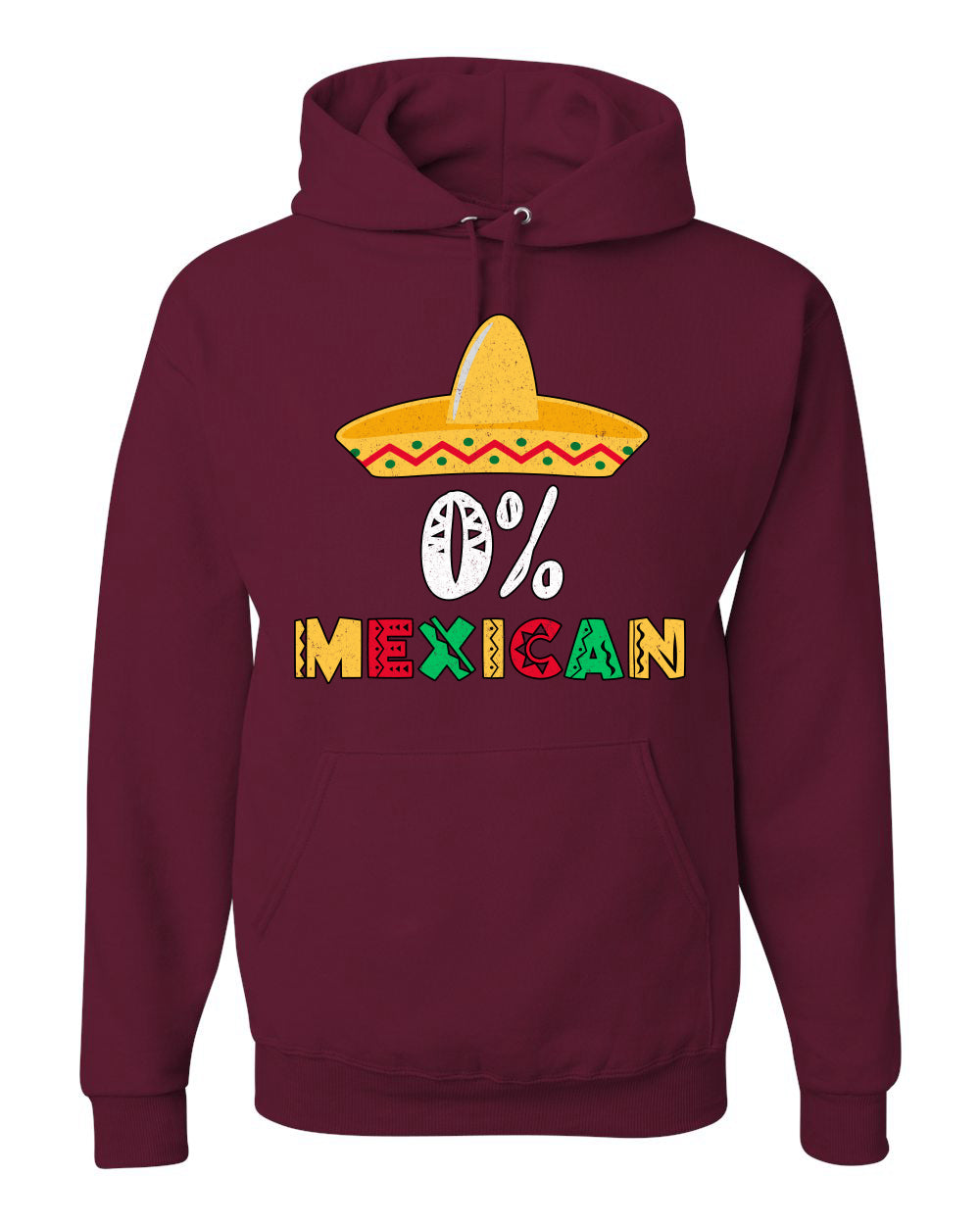 0% Mexican Sombrero Cinco De Mayo, Mexican Culture, Mexican Heritage, Drinking Unisex Hoodie Sweatshirt