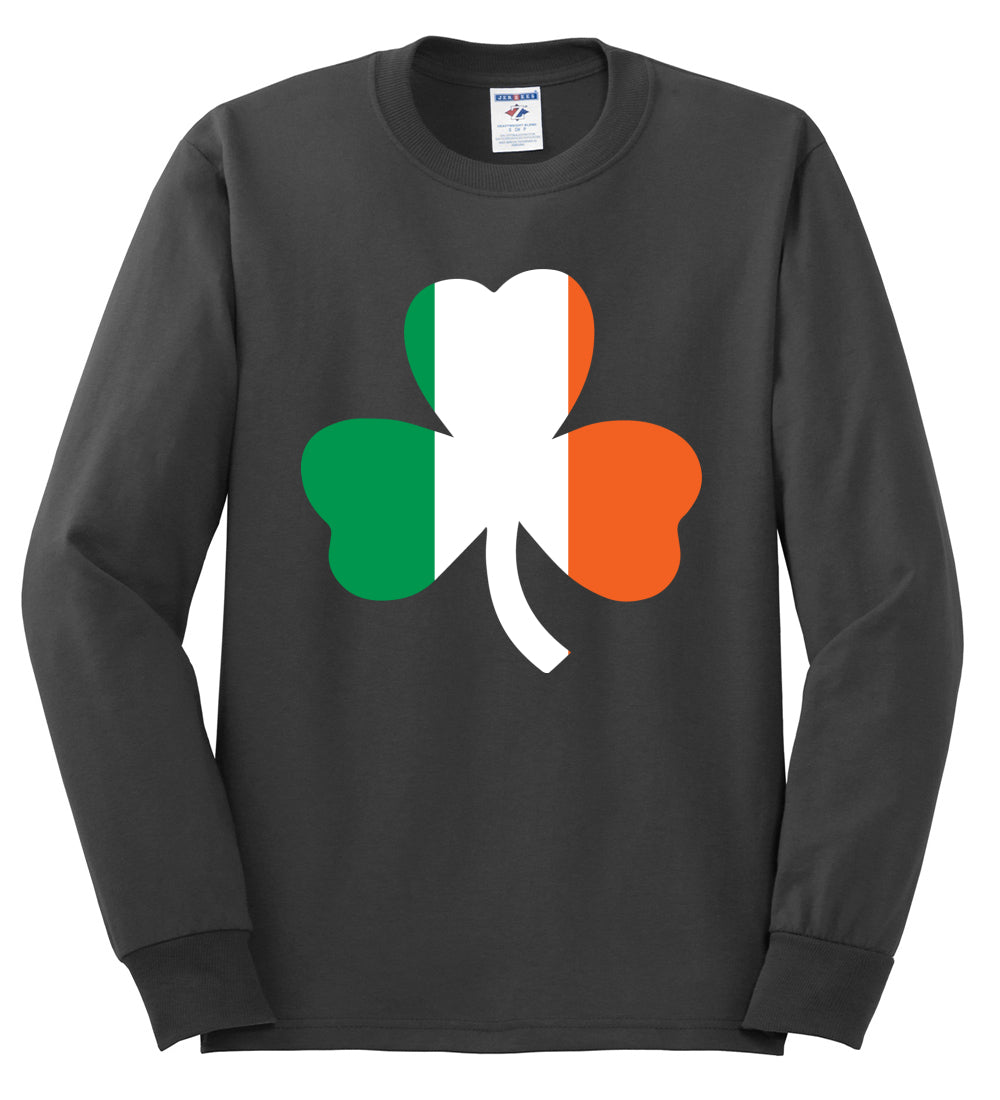 Irish Flag Shamrocks, St Patricks Day, Shamrock shirt, St. Patrick's Day Mens Long Sleeve Shirt