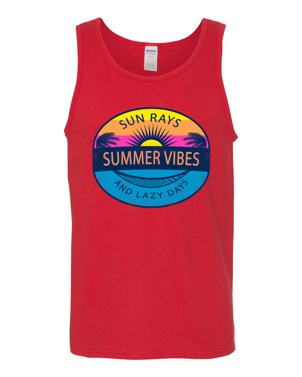 Sun Rays Summer Vibes And Lazy Days, Summer Trends, Beach Style Shirt, Beach Mens Tank Top