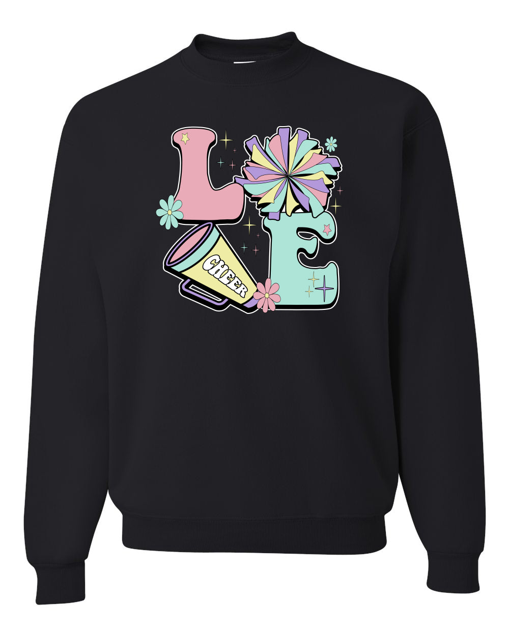 Love Cheer, Humor Shirt, Cheer Mom Apparel,  Humor Unisex Crewneck Sweatshirt