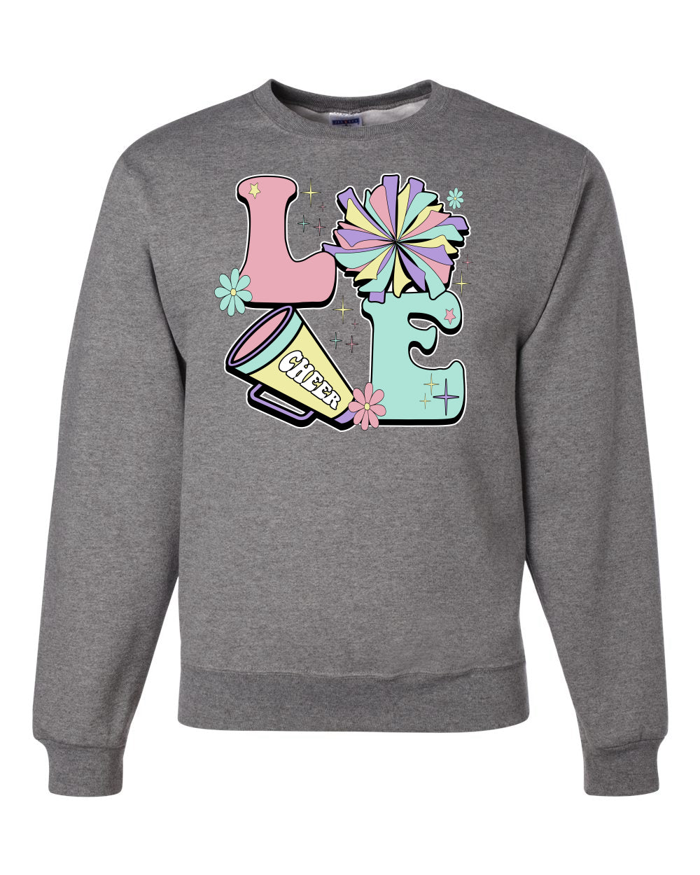 Love Cheer, Humor Shirt, Cheer Mom Apparel,  Humor Unisex Crewneck Sweatshirt