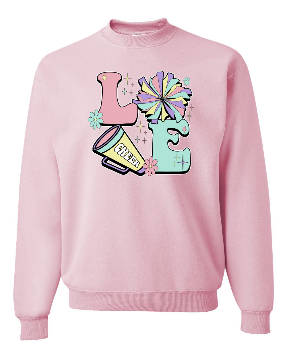 Love Cheer, Humor Shirt, Cheer Mom Apparel,  Humor Unisex Crewneck Sweatshirt